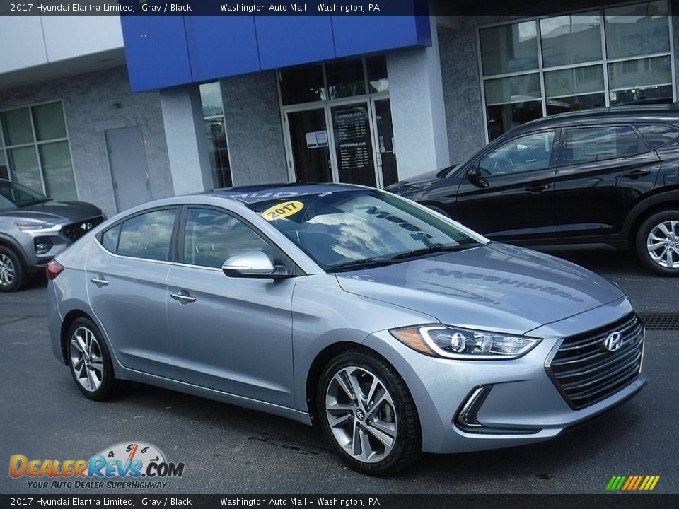 2017 Hyundai Elantra Limited Gray / Black Photo #1