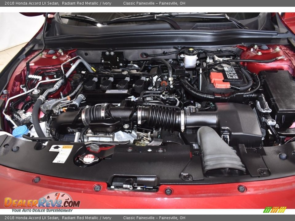 2018 Honda Accord LX Sedan Radiant Red Metallic / Ivory Photo #6