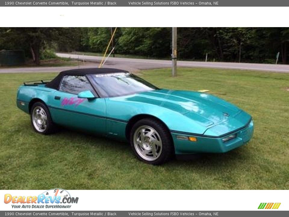 Turquoise Metallic 1990 Chevrolet Corvette Convertible Photo #8