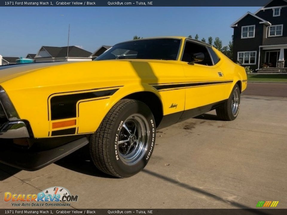 1971 Ford Mustang Mach 1 Grabber Yellow / Black Photo #1