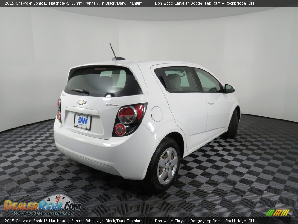 2015 Chevrolet Sonic LS Hatchback Summit White / Jet Black/Dark Titanium Photo #14