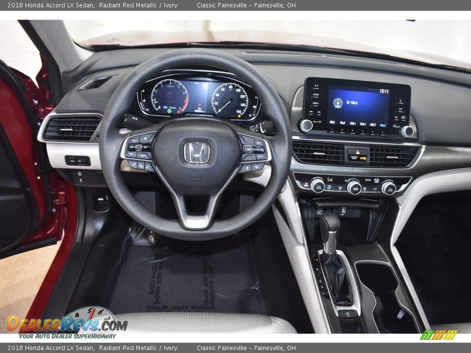 2018 Honda Accord LX Sedan Radiant Red Metallic / Ivory Photo #13