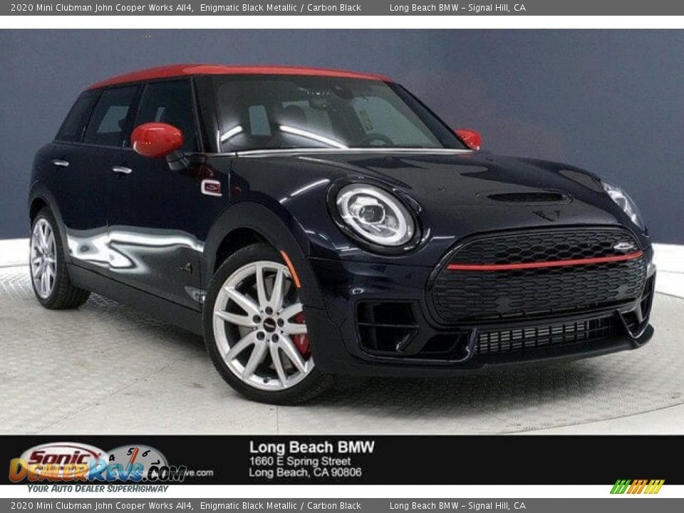 2020 Mini Clubman John Cooper Works All4 Enigmatic Black Metallic / Carbon Black Photo #1