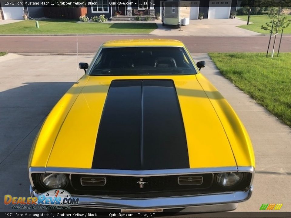 1971 Ford Mustang Mach 1 Grabber Yellow / Black Photo #4