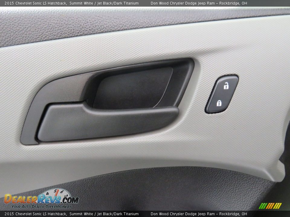 2015 Chevrolet Sonic LS Hatchback Summit White / Jet Black/Dark Titanium Photo #17