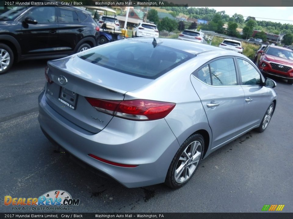 2017 Hyundai Elantra Limited Gray / Black Photo #10