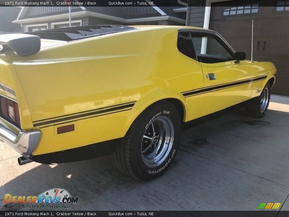 1971 Ford Mustang Mach 1 Grabber Yellow / Black Photo #7