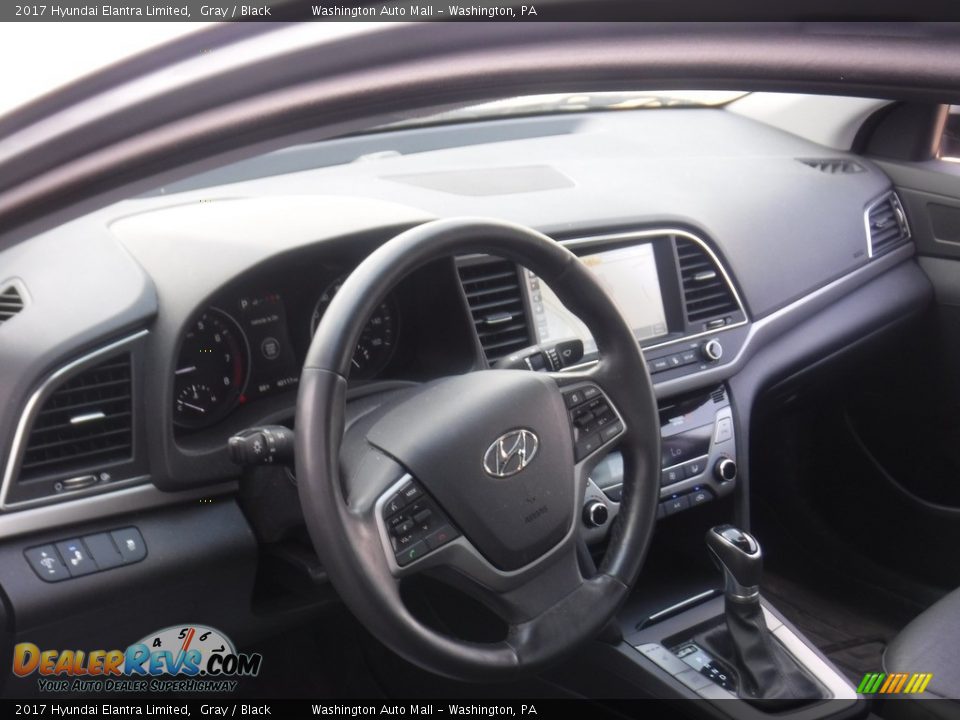 2017 Hyundai Elantra Limited Gray / Black Photo #12
