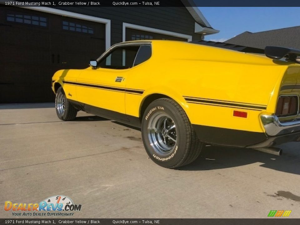 1971 Ford Mustang Mach 1 Grabber Yellow / Black Photo #9