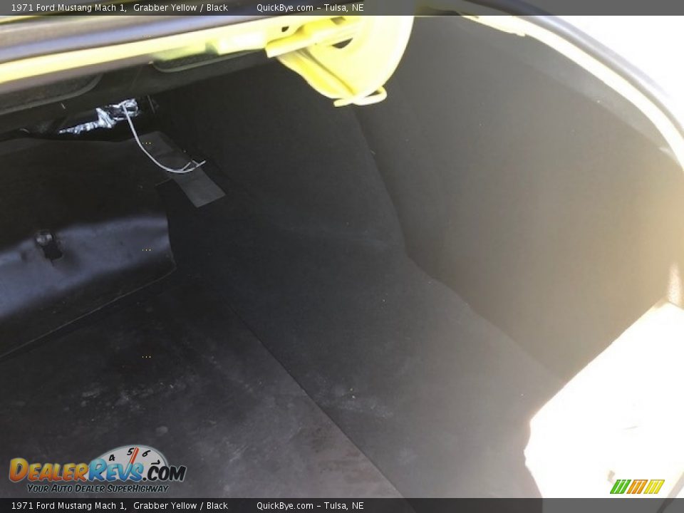 1971 Ford Mustang Mach 1 Grabber Yellow / Black Photo #13