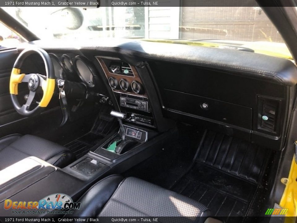 1971 Ford Mustang Mach 1 Grabber Yellow / Black Photo #14