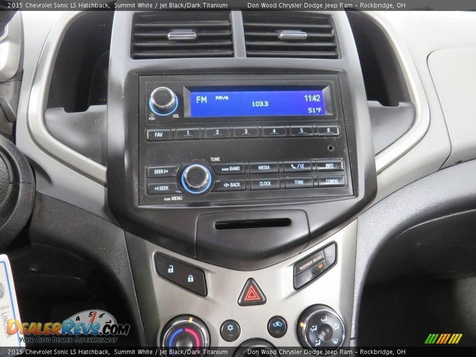Controls of 2015 Chevrolet Sonic LS Hatchback Photo #26