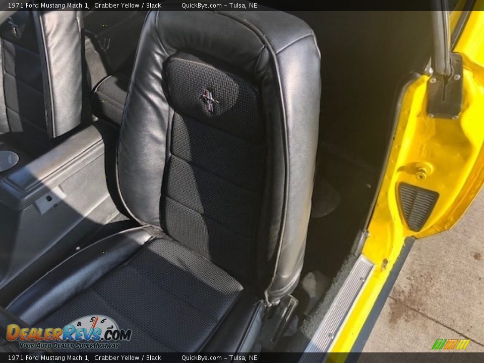 1971 Ford Mustang Mach 1 Grabber Yellow / Black Photo #17