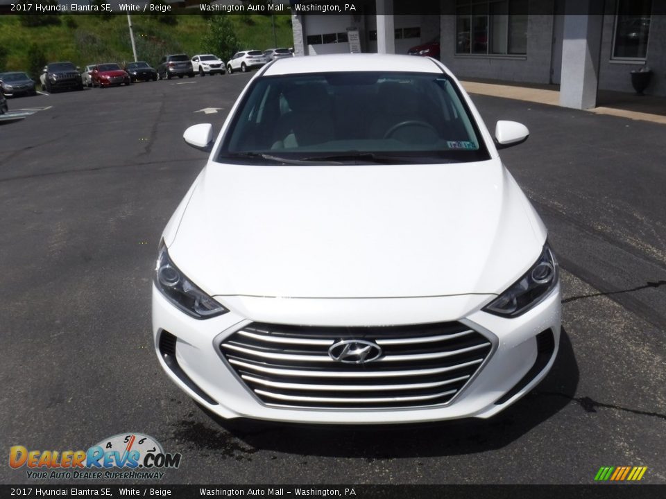 2017 Hyundai Elantra SE White / Beige Photo #4