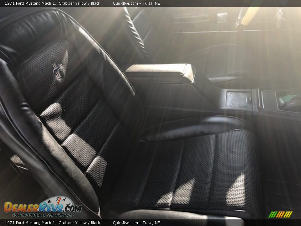 1971 Ford Mustang Mach 1 Grabber Yellow / Black Photo #18