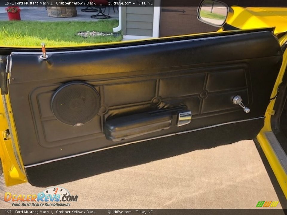 1971 Ford Mustang Mach 1 Grabber Yellow / Black Photo #21
