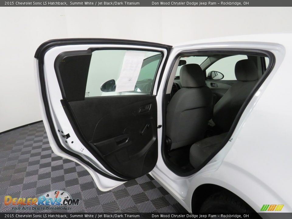 2015 Chevrolet Sonic LS Hatchback Summit White / Jet Black/Dark Titanium Photo #30