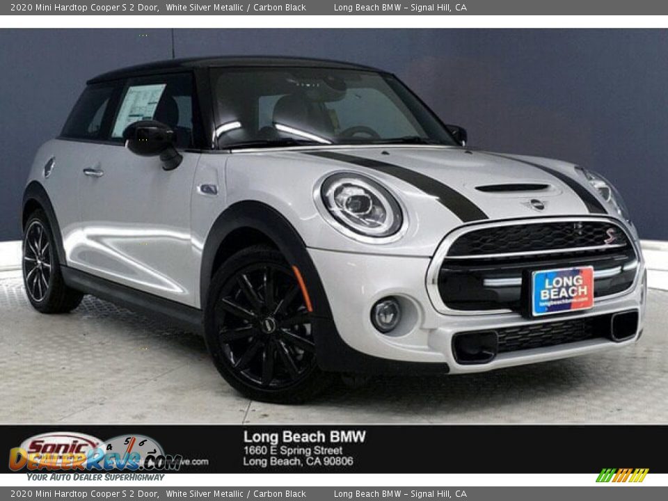 2020 Mini Hardtop Cooper S 2 Door White Silver Metallic / Carbon Black Photo #1