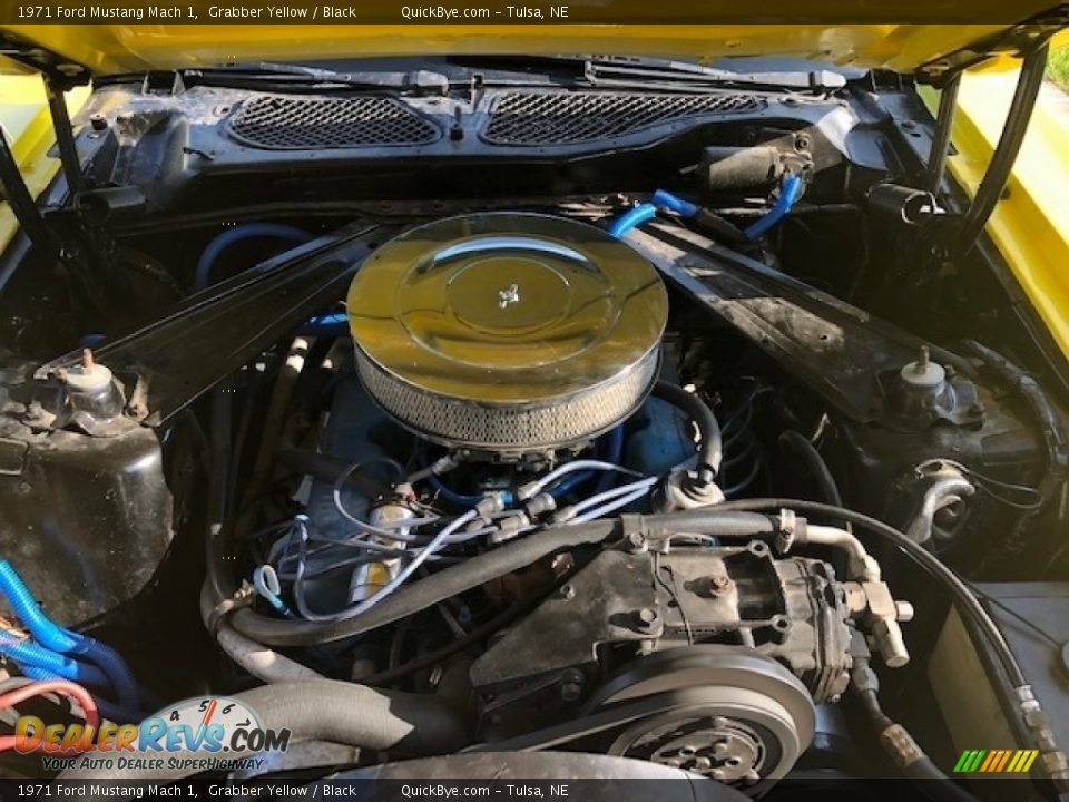 1971 Ford Mustang Mach 1 Grabber Yellow / Black Photo #24