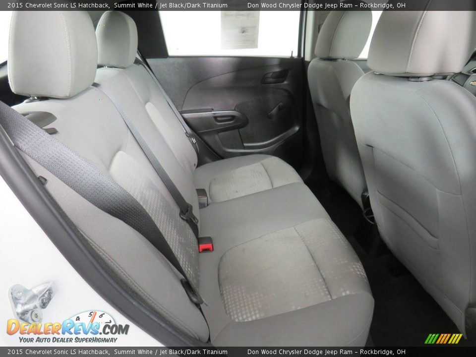 2015 Chevrolet Sonic LS Hatchback Summit White / Jet Black/Dark Titanium Photo #34
