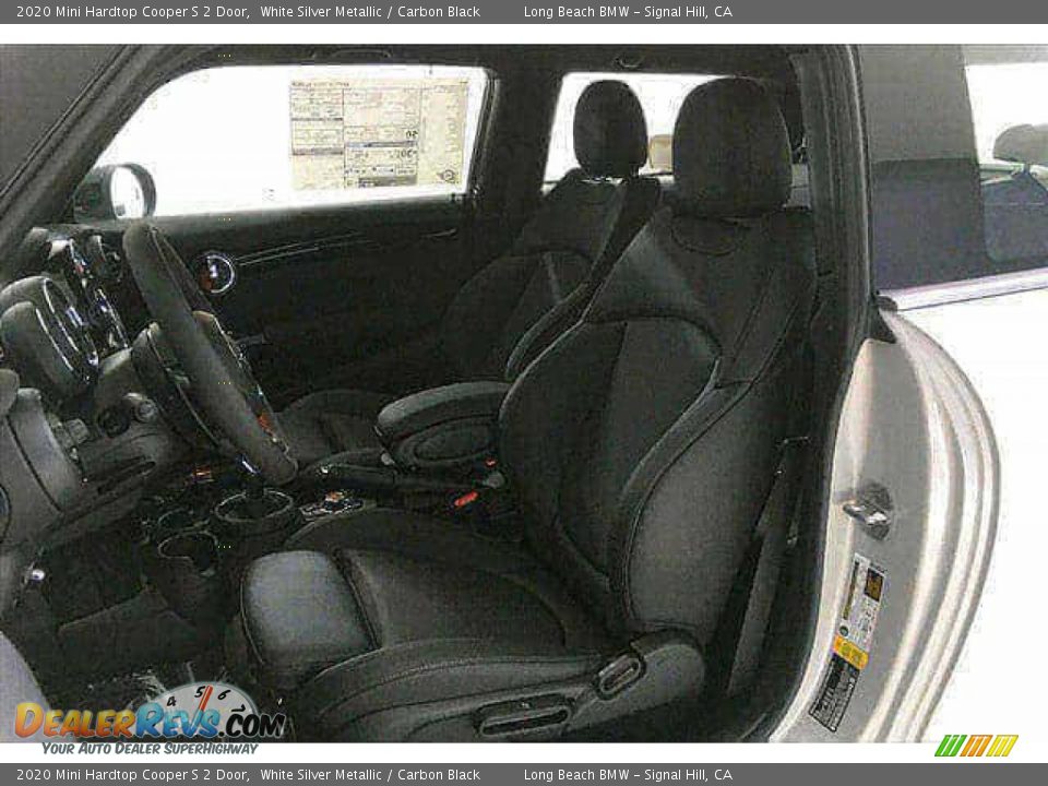 2020 Mini Hardtop Cooper S 2 Door White Silver Metallic / Carbon Black Photo #9
