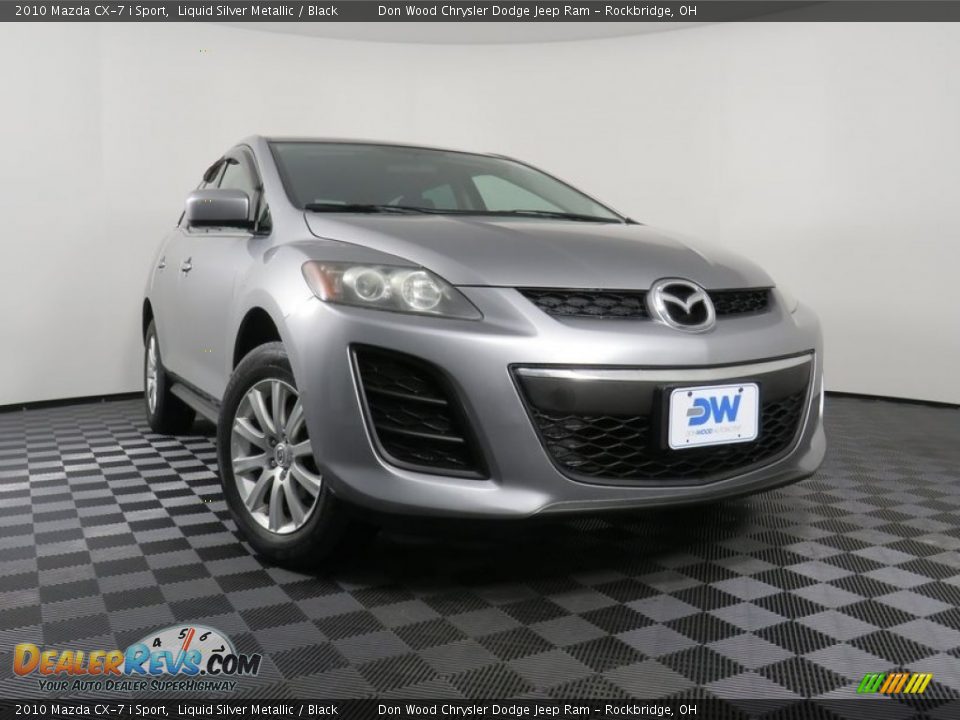 2010 Mazda CX-7 i Sport Liquid Silver Metallic / Black Photo #1