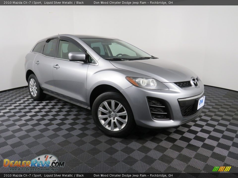 2010 Mazda CX-7 i Sport Liquid Silver Metallic / Black Photo #2