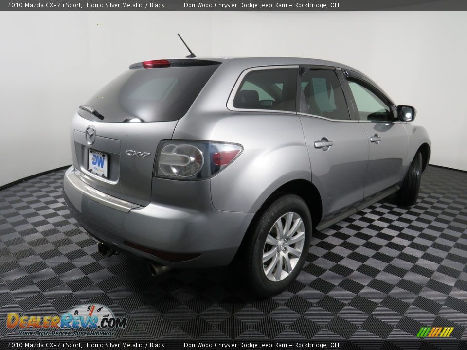 2010 Mazda CX-7 i Sport Liquid Silver Metallic / Black Photo #14