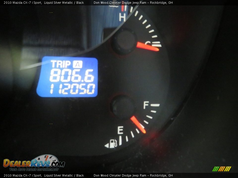 2010 Mazda CX-7 i Sport Liquid Silver Metallic / Black Photo #18