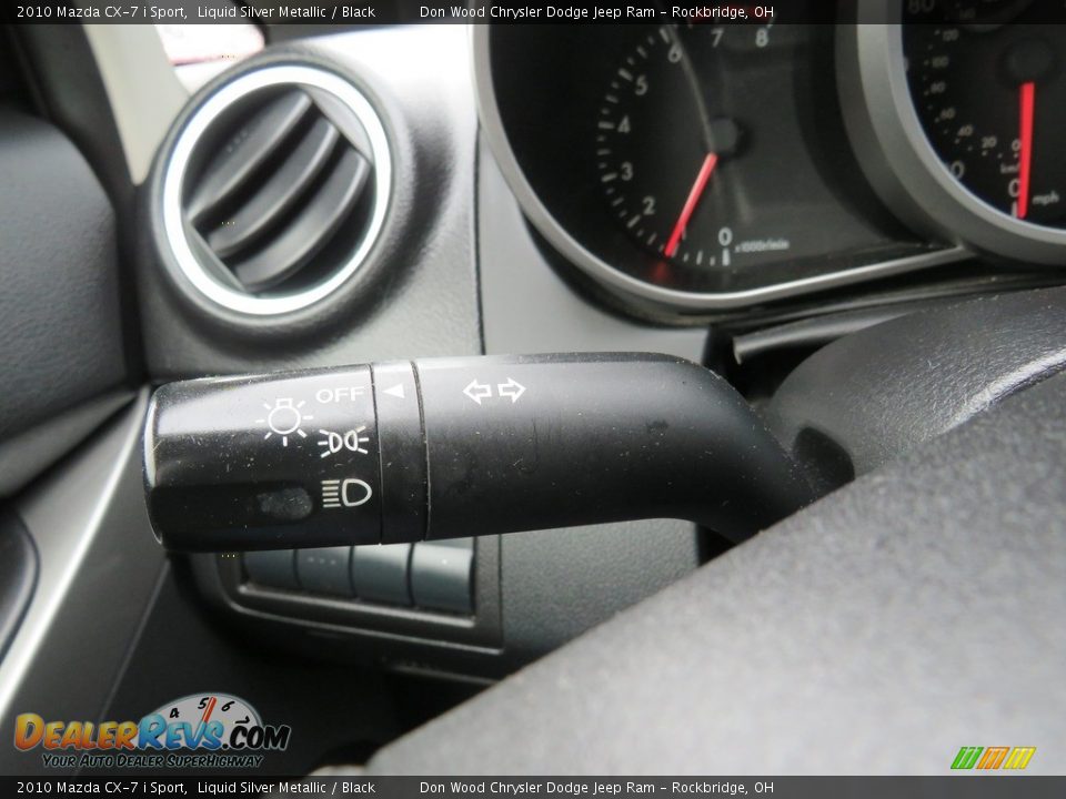 2010 Mazda CX-7 i Sport Liquid Silver Metallic / Black Photo #19