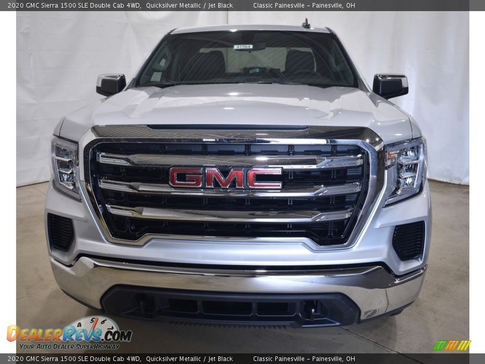 2020 GMC Sierra 1500 SLE Double Cab 4WD Quicksilver Metallic / Jet Black Photo #4