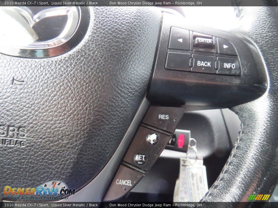 2010 Mazda CX-7 i Sport Liquid Silver Metallic / Black Photo #21