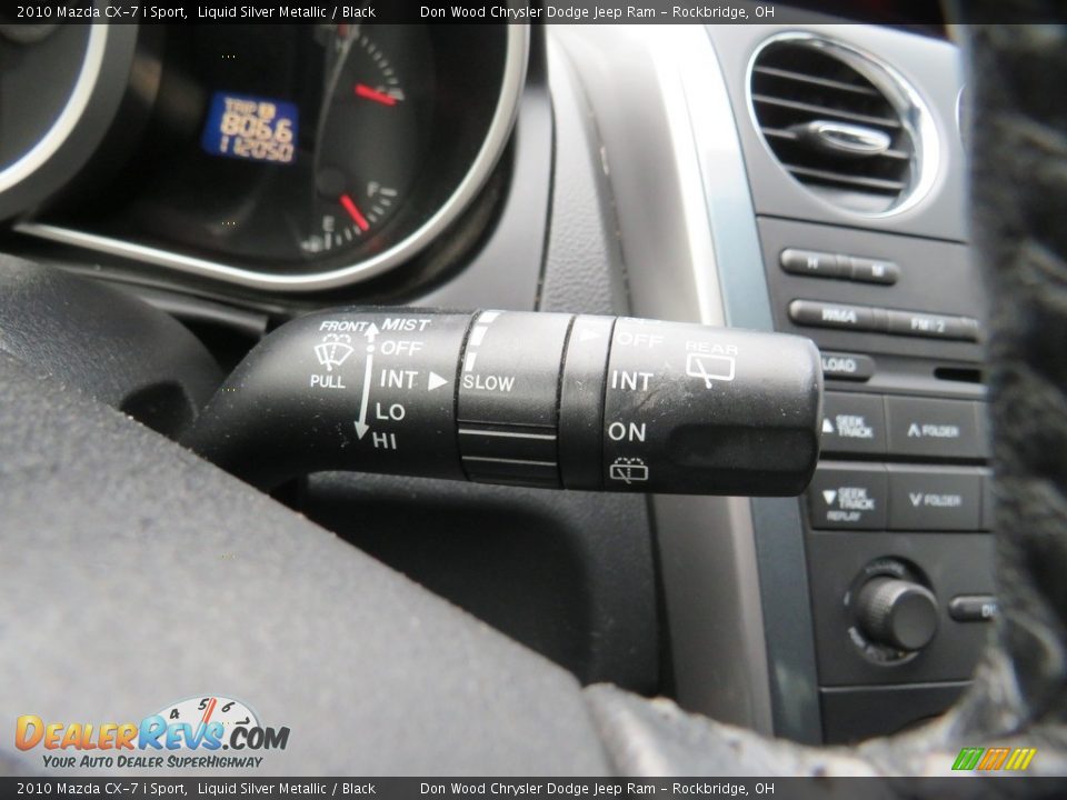 2010 Mazda CX-7 i Sport Liquid Silver Metallic / Black Photo #22