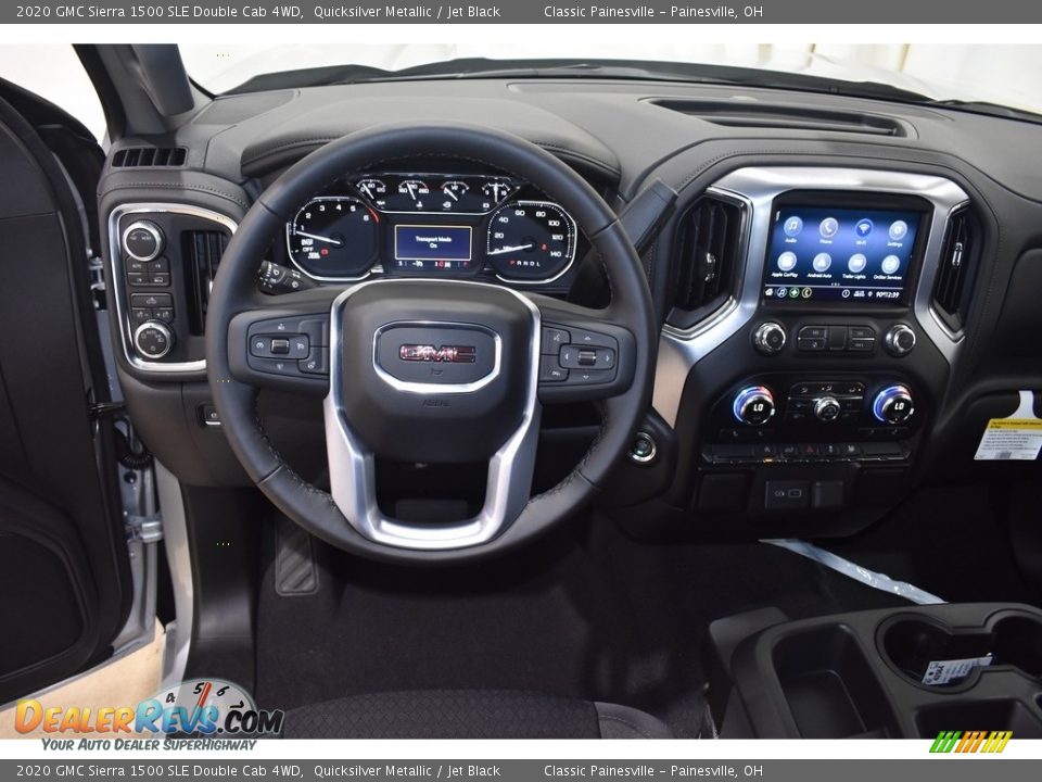 2020 GMC Sierra 1500 SLE Double Cab 4WD Quicksilver Metallic / Jet Black Photo #9