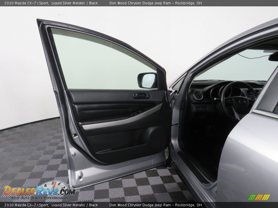 2010 Mazda CX-7 i Sport Liquid Silver Metallic / Black Photo #25