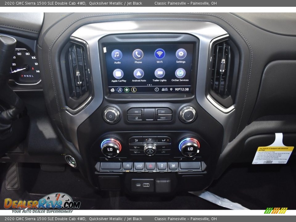 2020 GMC Sierra 1500 SLE Double Cab 4WD Quicksilver Metallic / Jet Black Photo #10