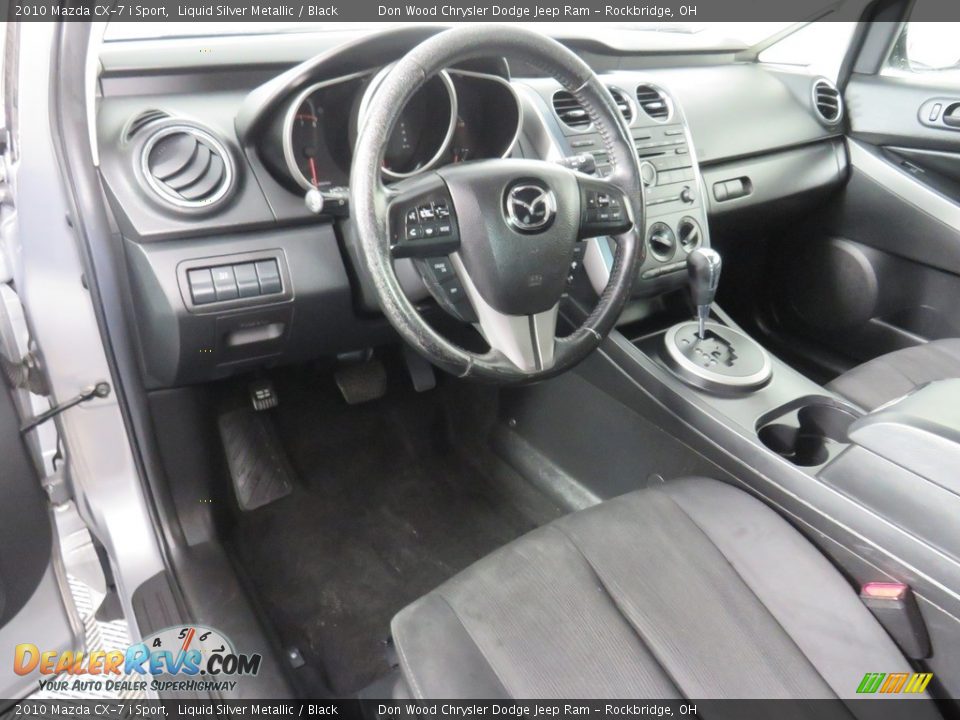 2010 Mazda CX-7 i Sport Liquid Silver Metallic / Black Photo #26