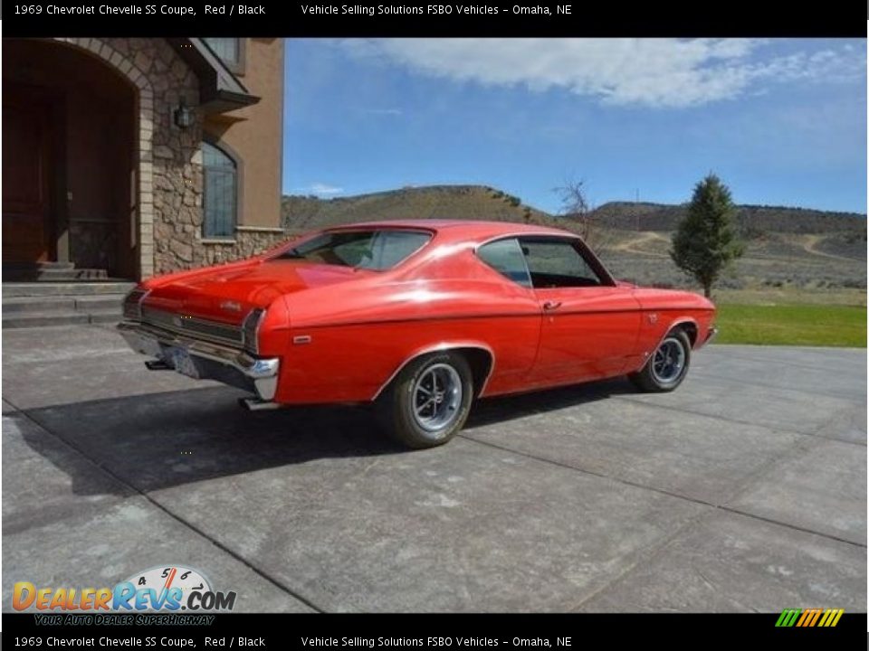 1969 Chevrolet Chevelle SS Coupe Red / Black Photo #3