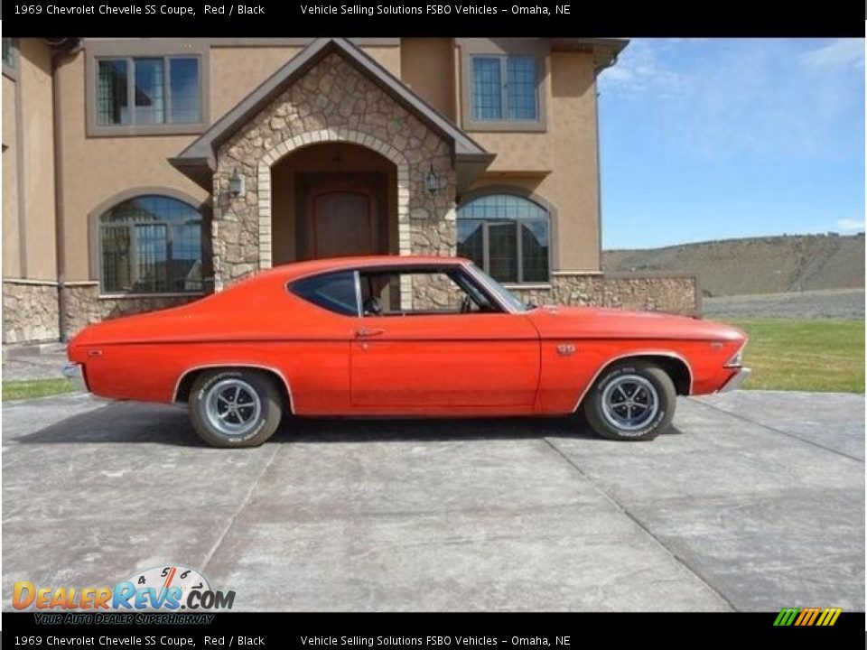 1969 Chevrolet Chevelle SS Coupe Red / Black Photo #4