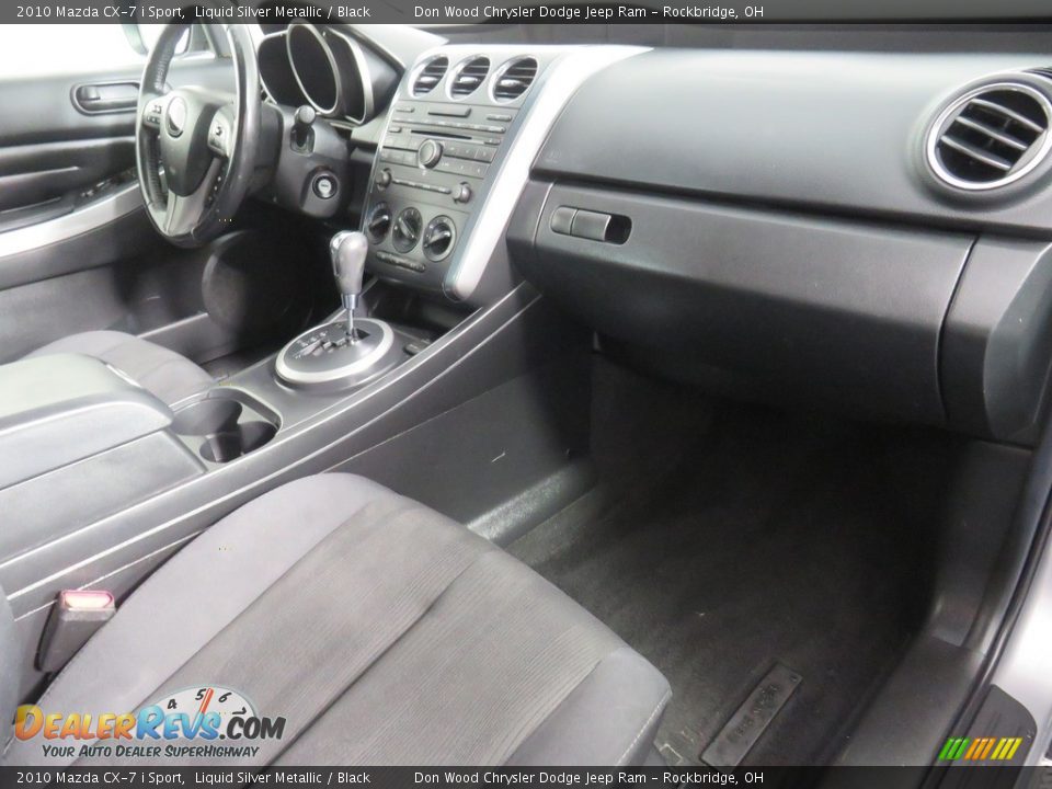 2010 Mazda CX-7 i Sport Liquid Silver Metallic / Black Photo #35