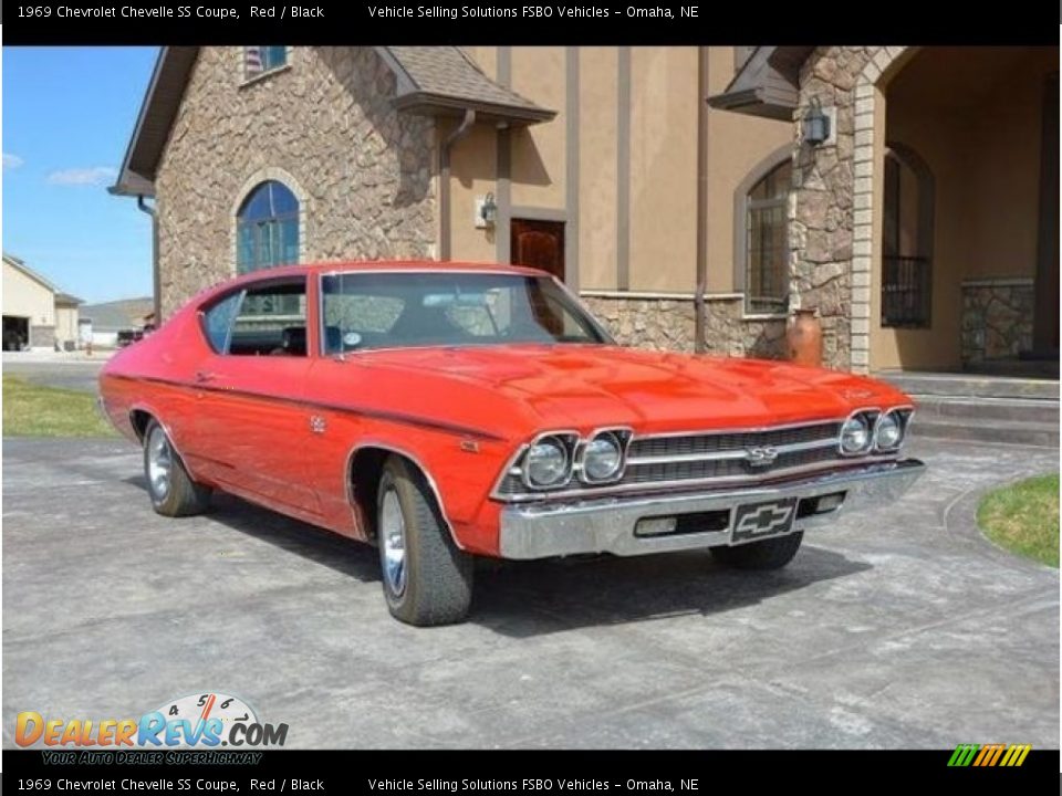 1969 Chevrolet Chevelle SS Coupe Red / Black Photo #5