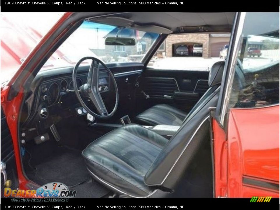 1969 Chevrolet Chevelle SS Coupe Red / Black Photo #7