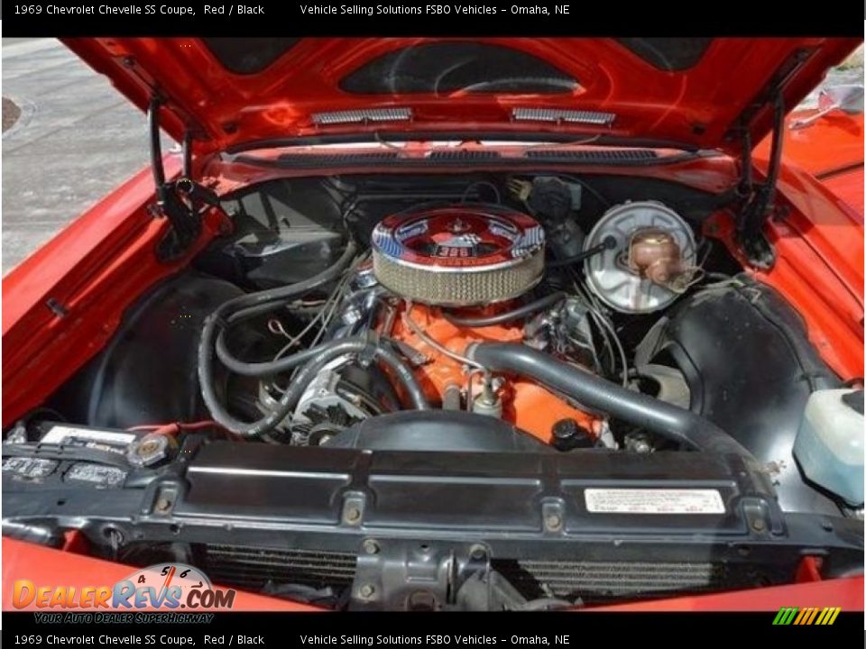 1969 Chevrolet Chevelle SS Coupe Red / Black Photo #8