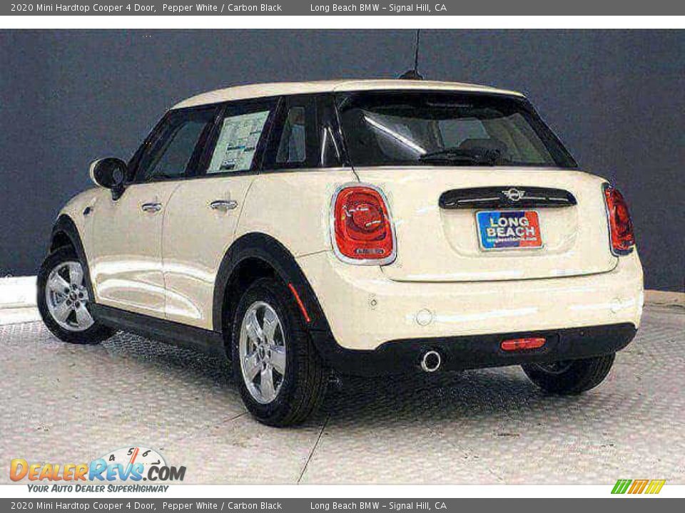 2020 Mini Hardtop Cooper 4 Door Pepper White / Carbon Black Photo #2
