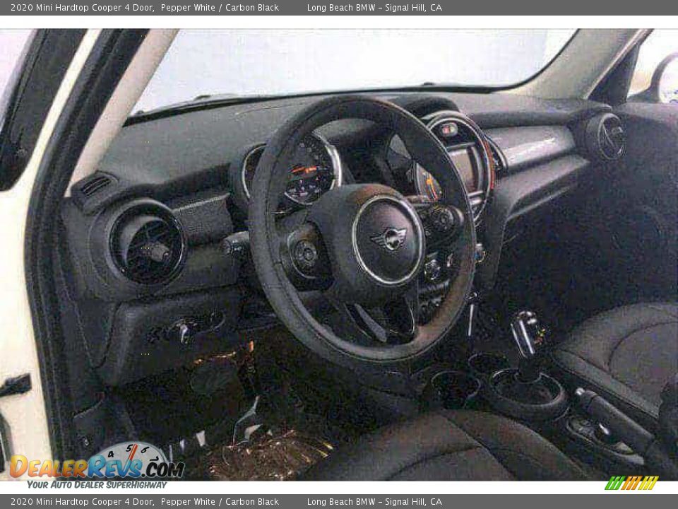 2020 Mini Hardtop Cooper 4 Door Pepper White / Carbon Black Photo #4