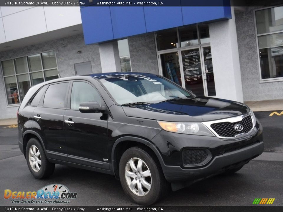 2013 Kia Sorento LX AWD Ebony Black / Gray Photo #1