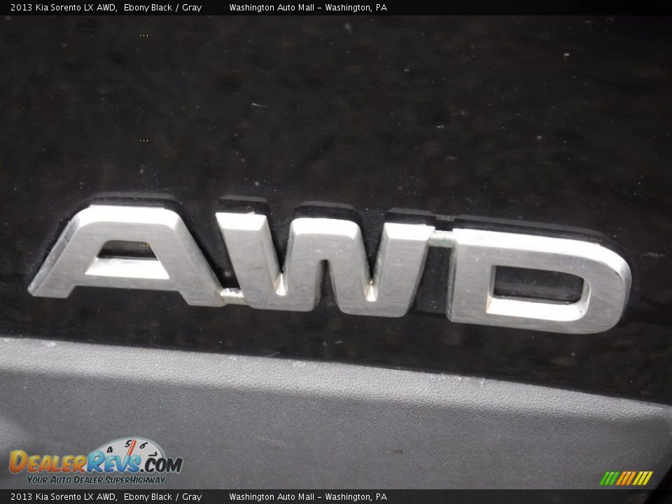 2013 Kia Sorento LX AWD Ebony Black / Gray Photo #3