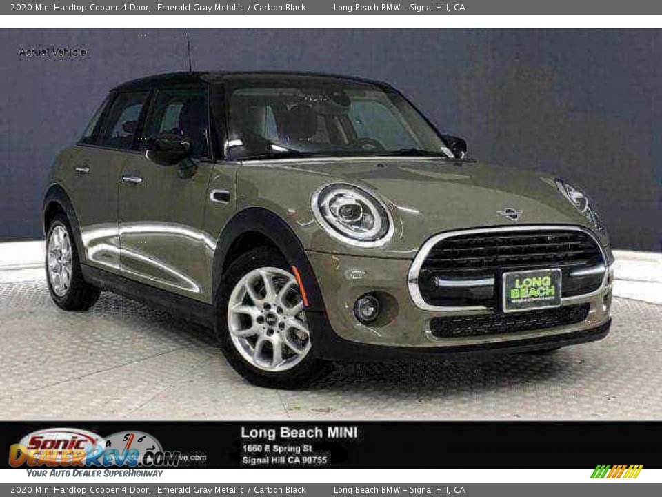 2020 Mini Hardtop Cooper 4 Door Emerald Gray Metallic / Carbon Black Photo #1