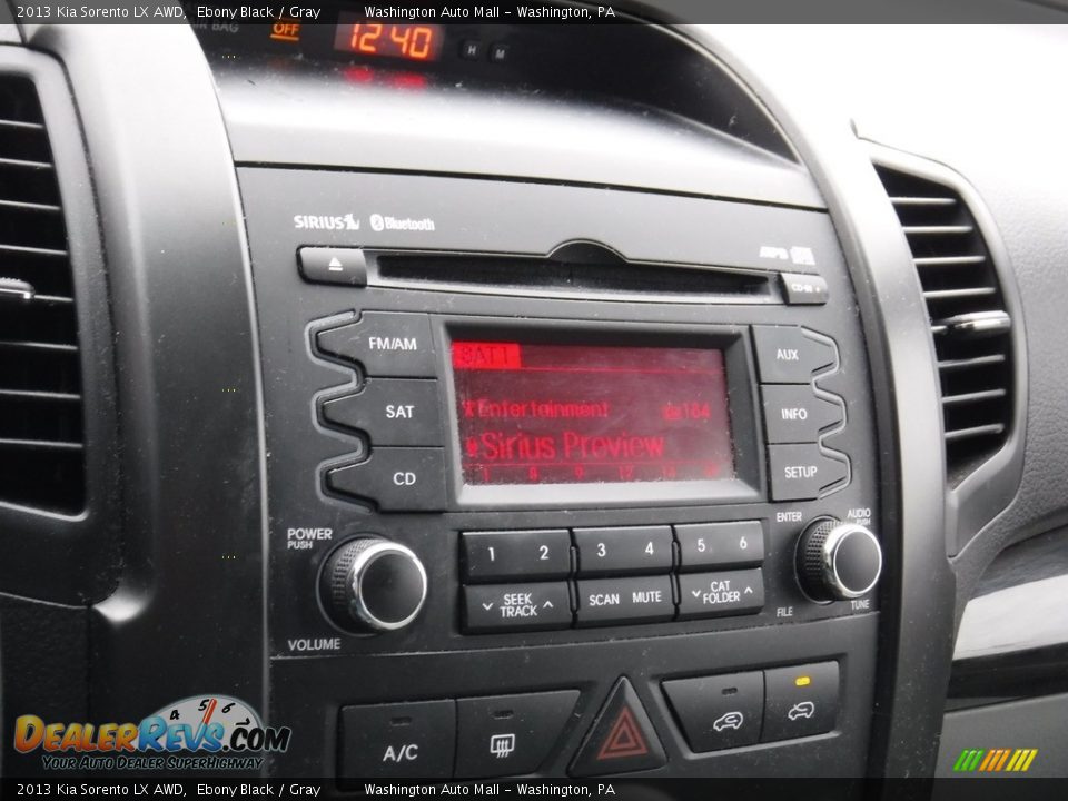 2013 Kia Sorento LX AWD Ebony Black / Gray Photo #16