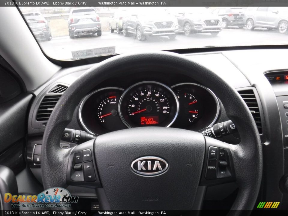 2013 Kia Sorento LX AWD Ebony Black / Gray Photo #17